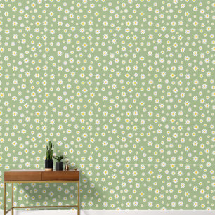 Papel Pintado Daisy Meadows Sage Green