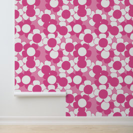 Papel Pintado Daisy Preppy Floral Total – Rosa Clara y Rosa