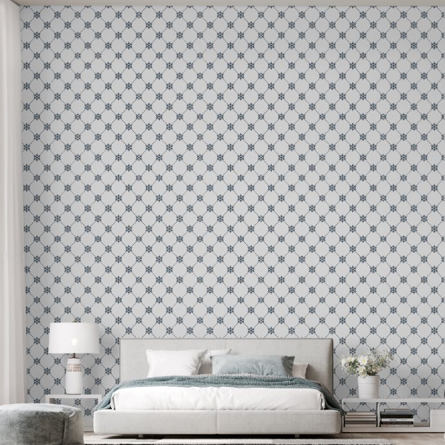 Papel Pintado Damasco de época oscuro (Dormitorio)