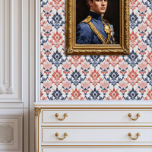 Papel Pintado Damasco de flores encantado Princescore