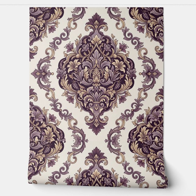 Papel Pintado Damasco Elegante (Desenrollar)