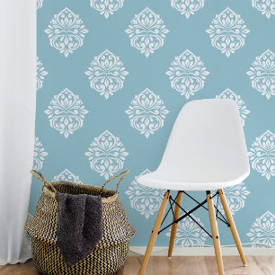 Papel Pintado Damask Ambience Pale Cerulean
