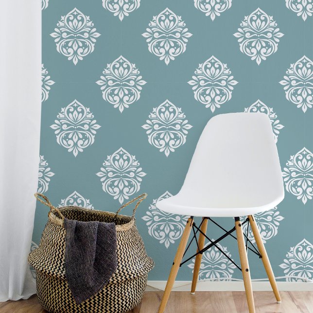 Papel Pintado Damask Ambience Pewter Blue (Subido por el creador)