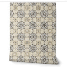 | Damask geométrico neutral elegante