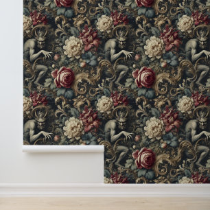 Papel Pintado Danos de la Decadencia - Diseño floral gótico