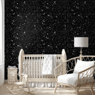 Papel Pintado Dark Edgy Misterioso Retro Pastel Negro Purpurina