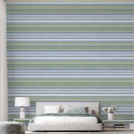 Papel Pintado Dark Pastel Blue and Spring Rain Stripes