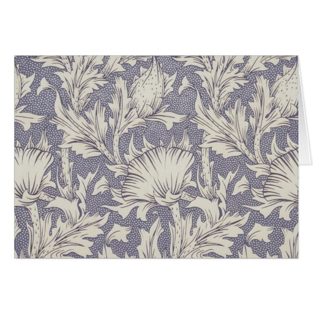 Papel pintado de amapola de cuerno de William Morr (Anverso (Horizontal))
