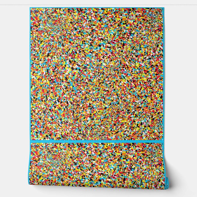 Papel pintado de baldosas de rectángulos abstracto (Desenrollar)