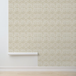 Papel pintado de beige clásico