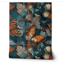 Papel Pintado de Camuflaje de Mariposa Único para