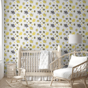 Papel pintado de colmena de abejas amarillas – Pat