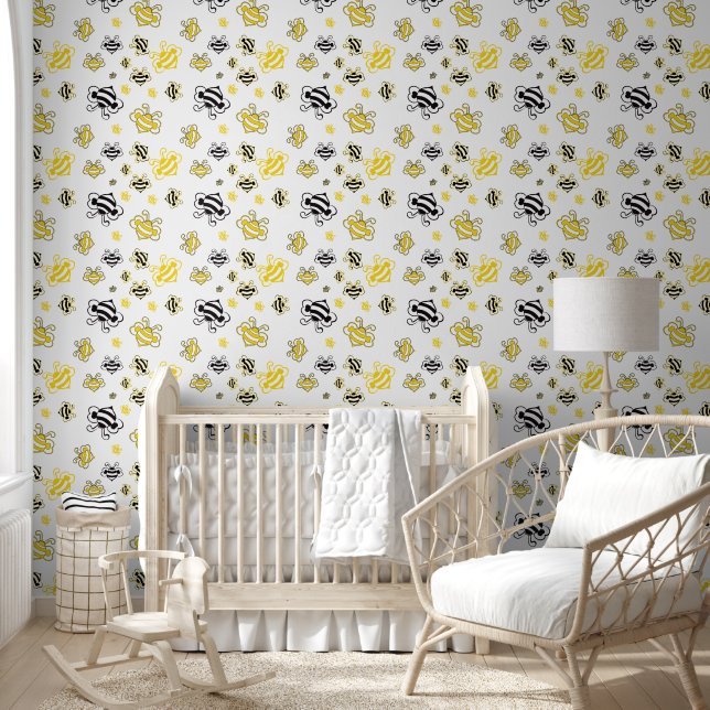 Papel pintado de colmena de abejas amarillas – Pat (Niños)