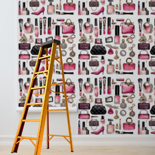 Papel pintado de cosméticos maquillaje adhesivo