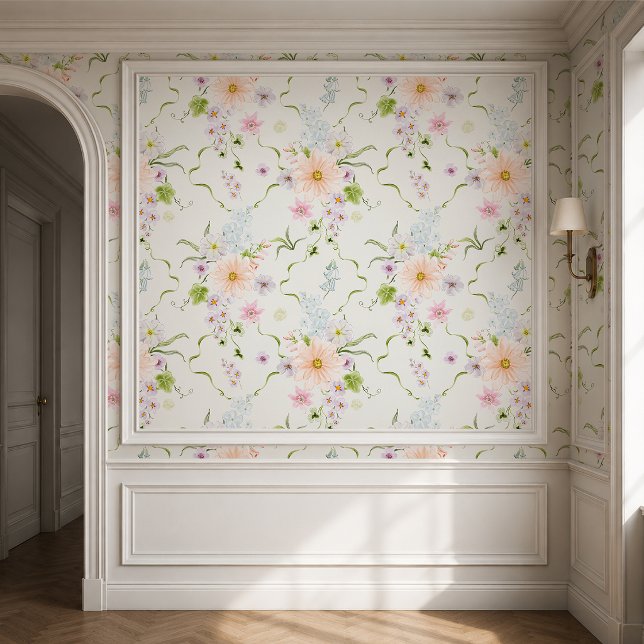 Papel pintado de cottage botánico vintage (Subido por el creador)
