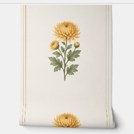Papel pintado de crisantemo, flor del nacimiento d