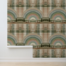 Papel pintado de cuadros de arcoíris