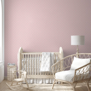 Papel pintado de cuadros gingham rosa