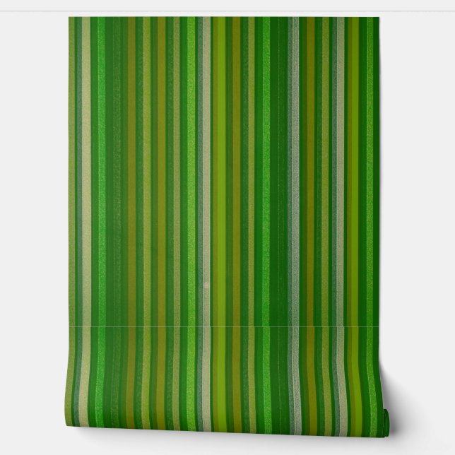 Papel pintado de estilo retro con raya de aceituna (Desenrollar)