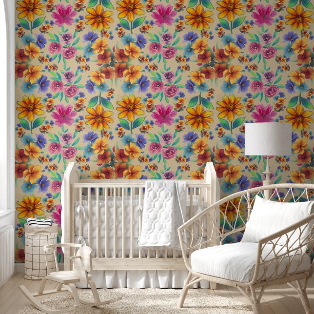 Papel Pintado 💐 de flores (Niños)
