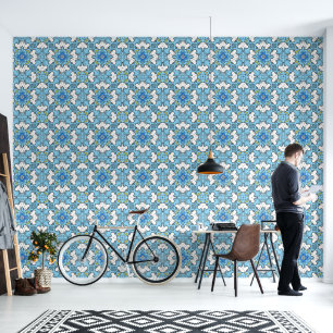 Papel pintado de Gran Danés azul negro blanco
