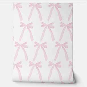 Papel pintado de guardería para bebé con lazos de