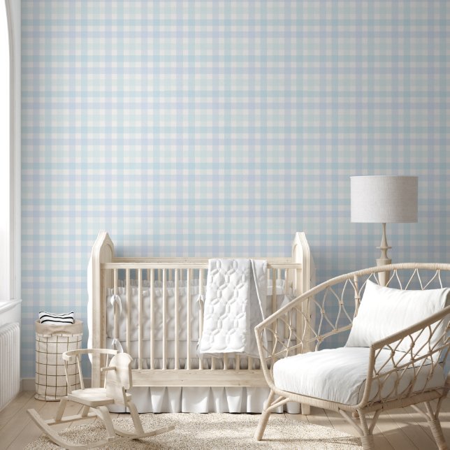 Papel pintado de guinga para habitación de bebé ni (Niños)
