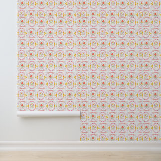 Papel pintado de impresión de casa de muñecas