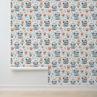 Papel pintado de jardín de perezoso acogedor — Nat