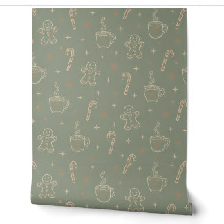Papel pintado de jengibre y cacao para pelar y peg