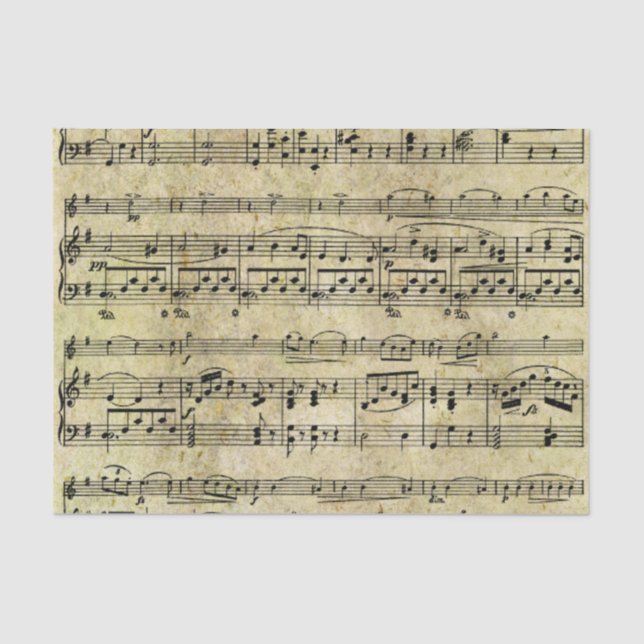 Papel pintado de la hoja de música del Victorian (Anverso)