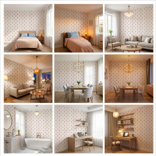 Papel pintado de lirio de valle BlushBell Haven