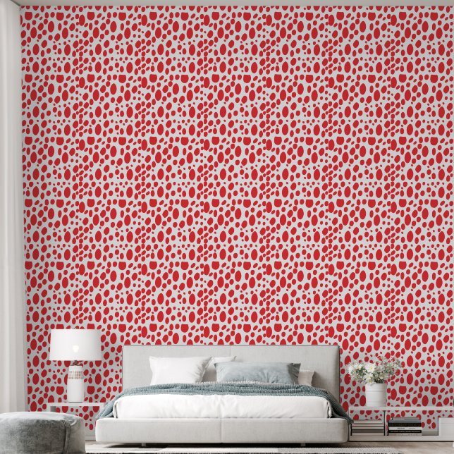 Papel Pintado de Lunares Rojos (Dormitorio)