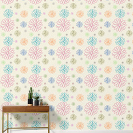 Papel Pintado de Margarita Dibujada a Mano Colorid