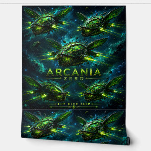 Papel pintado de nave colmena / sci-fi / dormitori