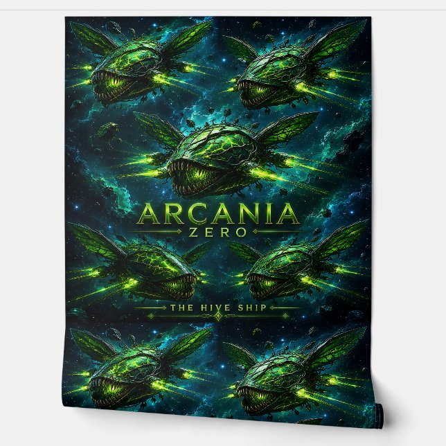 Papel pintado de nave colmena / sci-fi / dormitori (Desenrollar)