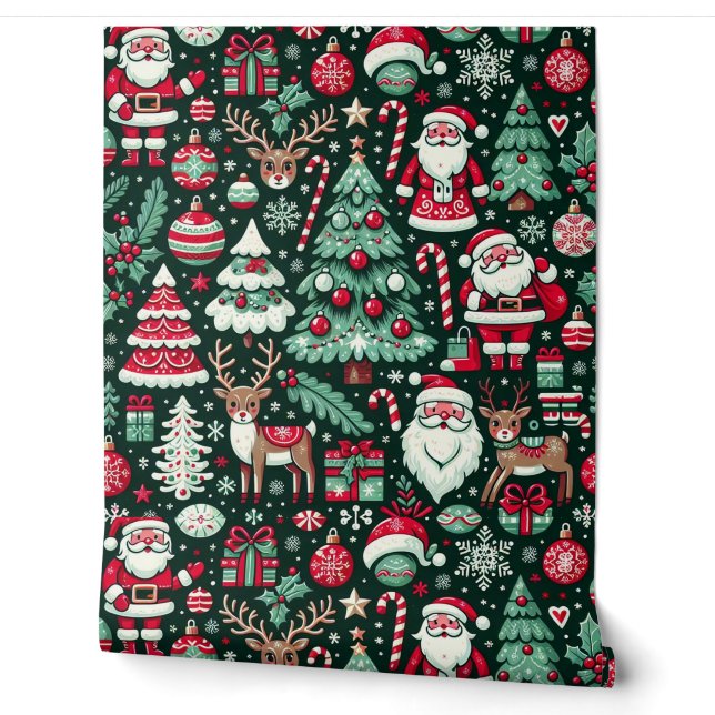 papel pintado de navidad (Desenrollar)