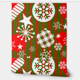 Papel pintado de Navidad – Alegría al mundo rojo y
