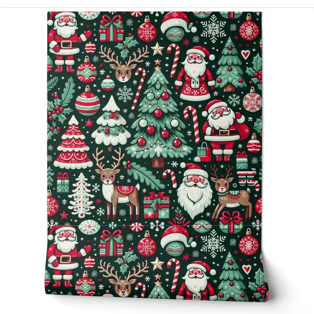 Papel pintado de NAVIDAD sin costuras (Desenrollar)