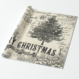 Papel pintado de Navidad - Vintage francés