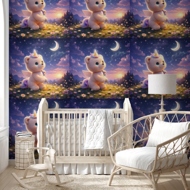 Papel pintado de oso de peluche de lujo (Niños)