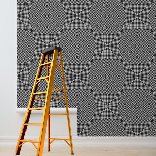 Papel pintado de papel pintado negro cuadrado de c