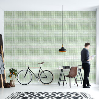 Papel Pintado de Patrón de Hojas Verdes Minimalist