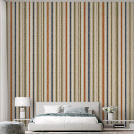 Papel pintado de rayas con acuarela rústica