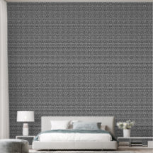 Papel pintado de rayas en blanco y negro | Moderno