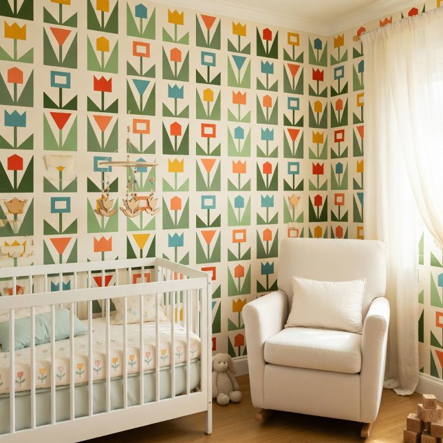 Papel pintado de tulipán de estilo moderno de medi (Subido por el creador)