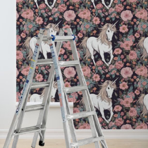 Papel Pintado de Unicornio de Caballo Mítico Pega 