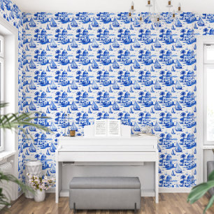 Papel pintado de velero costero AzureHarbor Reveri