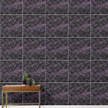 Papel pintado de vid floral morado oscuro elegante