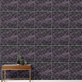 Papel pintado de vid floral morado oscuro elegante